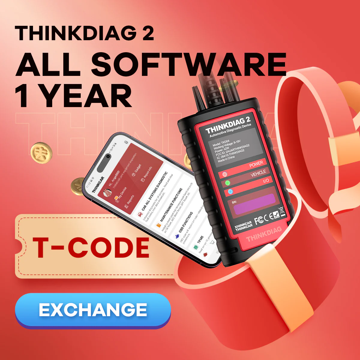 ThinkDiag With Thinkcar Software for 1 Year